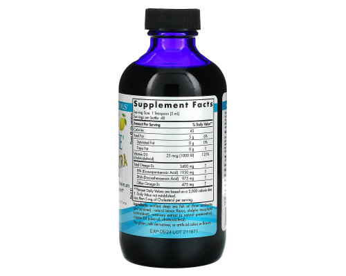 Nordic Naturals Ultimate Omega Xtra Lemon 8 fl oz (237 ml) Nordic Naturals Ultimate Omega Xtra Lemon 8 fl oz (237 ml)