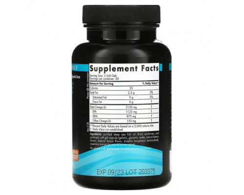 Рыбий жир и Омега 3, 6, 9 Nordic Naturals, Ultimate Omega Sport 2x, 1075 мг, 60 мягких таблеток Рыбий жир и Омега 3, 6, 9 Nordic Naturals, Ultimate Omega Sport 2x, 1075 мг, 60 мягких таблеток