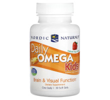 Nordic Naturals Омега для детей для ежедневного употребления фруктовый вкус 500 мг 30 жевательных капсул