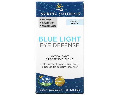 Nordic Naturals, Blue Light Eye Defense, 60 Softgels Nordic Naturals, Blue Light Eye Defense, 60 Softgels