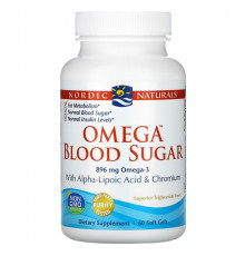 Nordic Naturals Омега для поддержания уровня сахара в крови 1000 мг 60 мягких капсул