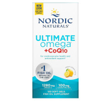 Nordic Naturals, Конечный Омега + Коэнзим Q10, 1000 мг, 120 Гелиевых Капсул