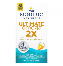 Nordic Naturals Окончательный Омега 2x Лимон 60 шт