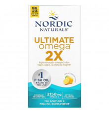 Nordic Naturals, Ultimate Omega 2X, 2150 мг, 120 капсул