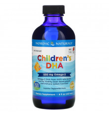 Nordic Naturals, ДГК для детей, клубника, 530 мг, 8 ж. унц.(237 мл)