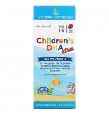 Nordic Naturals, Children's DHA Xtra, Ягодный пунш, 2 ж. унц.(60 мл)