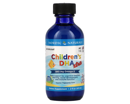 Nordic Naturals, Children's DHA Xtra, Ягодный пунш, 2 ж. унц.(60 мл) Nordic Naturals, Children's DHA Xtra, Ягодный пунш, 2 ж. унц.(60 мл)