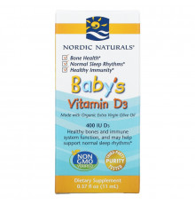 Nordic Naturals Baby's Vitamin D3 0.36 fl oz (11 ml)
