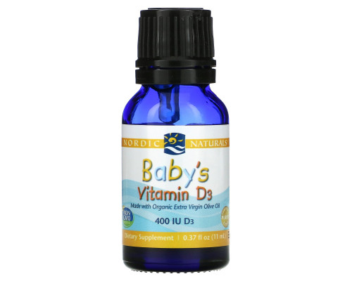 Nordic Naturals Baby's Vitamin D3 0.36 fl oz (11 ml) Nordic Naturals Baby's Vitamin D3 0.36 fl oz (11 ml)