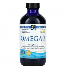 Nordic Naturals, Омега-3 с лимонным вкусом, 8 жидких унций (237 мл)