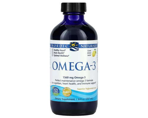 Nordic Naturals, Омега-3 с лимонным вкусом, 8 жидких унций (237 мл) Nordic Naturals, Омега-3 с лимонным вкусом, 8 жидких унций (237 мл)