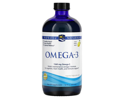 Nordic Naturals Омега-3 со вкусом лимона 1600 мг 16 жидких унций (473 мл) Nordic Naturals Омега-3 со вкусом лимона 1600 мг 16 жидких унций (473 мл)
