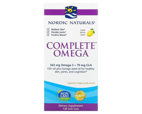 Nordic Naturals Омега Комплекс с лимоном 1000 мг 120 гелевых капсул Nordic Naturals Омега Комплекс с лимоном 1000 мг 120 гелевых капсул