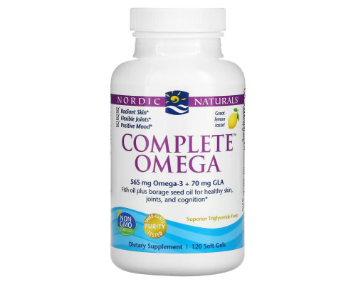Nordic Naturals Омега Комплекс с лимоном 1000 мг 120 гелевых капсул Nordic Naturals Омега Комплекс с лимоном 1000 мг 120 гелевых капсул