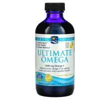 Nordic Naturals, Ultimate Omega, со вкусом лимона, 2840 мг, 8 жидких унций (237 мл)