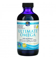 Nordic Naturals, Ultimate Omega, со вкусом лимона, 2840 мг, 8 жидких унций (237 мл)