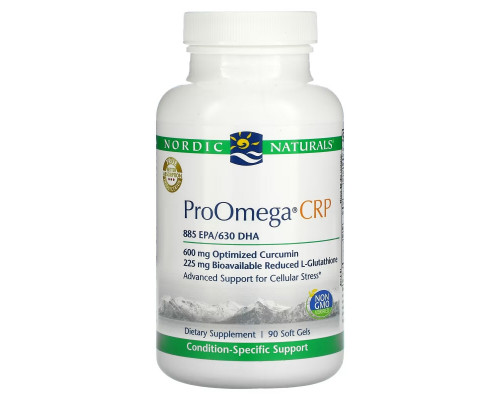 Nordic Naturals, ProOmega CRP, 1,250 mg, 90 Soft Gels Nordic Naturals, ProOmega CRP, 1,250 mg, 90 Soft Gels