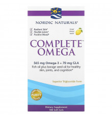 Nordic Naturals Комплекс омега со вкусом лимона 1000 мг 180 желатиновых капсул