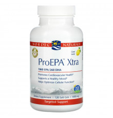 Nordic Naturals, ProEPA Xtra, Ароматизатор Лимона, 1000 мг, 120 Гелиевых Капсул 