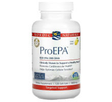 Nordic Naturals, ProEPA, Ароматизатор Лимона, 1000 мг, 120 Гелиевых Капсул