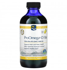 Nordic Naturals, ProOmega-D Xtra, Lemon, 8 fl oz (237 ml)