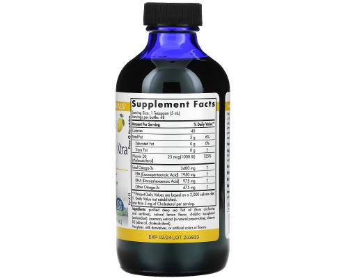 Nordic Naturals, ProOmega-D Xtra, Lemon, 8 fl oz (237 ml) Nordic Naturals, ProOmega-D Xtra, Lemon, 8 fl oz (237 ml)