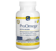 Nordic Naturals, ПроОмега, Ароматизатор Лимона, 1000 мг, 120 Гелиевых Капсул