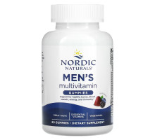 Nordic Naturals, Men's Multivitamin Gummies, Mixed Berry, 60 Gummies