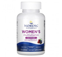 Женское здоровье Nordic Naturals, Мультивитаминные жевательные мармеладки для женщин, ягодное ассорти, 60 жевательных таблеток