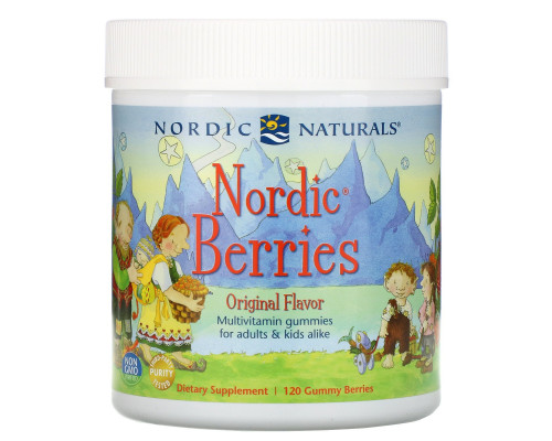 Nordic Naturals Nordic Berries поливитаминные жевательные конфеты 120 жевательных конфет