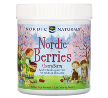 Nordic Naturals, Nordic Berries, Cherry Berry, 120 Gummy Berries