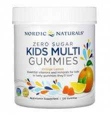 Nordic Naturals, Zero Sugar, Kids Multi Gummies, Orange Lemon , 120 Gummies