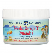 Nordic Naturals Жевательные конфеты Nordic Омега-3 со вкусом мандарина 60 шт.