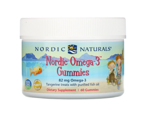 Nordic Naturals Жевательные конфеты Nordic Омега-3 со вкусом мандарина 60 шт. Nordic Naturals Жевательные конфеты Nordic Омега-3 со вкусом мандарина 60 шт.