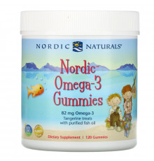 Nordic Naturals Северные омега-3 желейные конфеты мандарин 120 шт