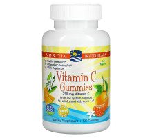 Nordic Naturals, Конфетки с Витамином C, Мандарин, 250 мг, 120 Конфеток