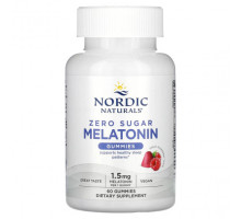 Для здорового сна Nordic Naturals, жевательные таблетки с мелатонином, без сахара, со вкусом малины, 1,5 мг, 60 жевательных таблеток