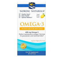 Nordic Naturals Омега-3 1000 мг 60 рыбных капсул