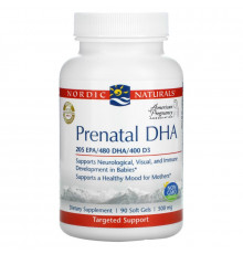 Nordic Naturals, Prenatal DHA, 500 mg, 90 Softgels