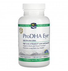 Nordic Naturals, ProDHA Для Глаз, 1000 мг, 120 Капсул