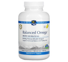 Nordic Naturals, Balanced Omega, Lemon Flavor, 830 mg, 180 Softgels