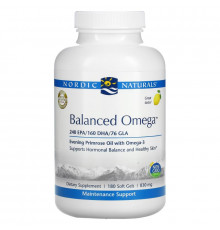 Nordic Naturals, Balanced Omega, Lemon Flavor, 830 mg, 180 Softgels