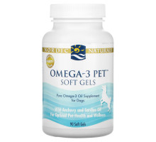 Nordic Naturals Кислоты омега-3 для домашних животных в гелевых капсулах для собак 90 гелевых капсул