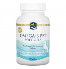 Nordic Naturals Кислоты омега-3 для домашних животных в гелевых капсулах для собак 90 гелевых капсул