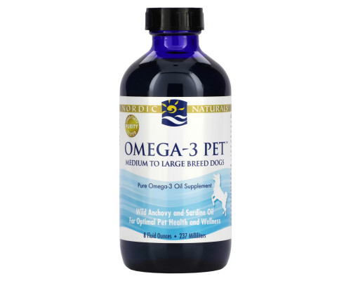 Nordic Naturals, Масло Омега-3 для поддержания здоровья питомцев, 8 жидких унций (237 мл) Nordic Naturals, Масло Омега-3 для поддержания здоровья питомцев, 8 жидких унций (237 мл)