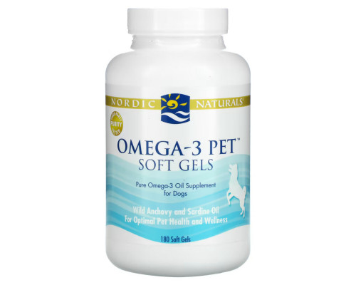 Nordic Naturals Омега-3 для домашних животных мягкие гели для собак 180 мягких гелей Nordic Naturals Омега-3 для домашних животных мягкие гели для собак 180 мягких гелей