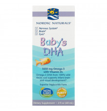 Nordic Naturals Nordic Naturals ДГК для детей с витамином D3 2 жидких унций (60 мл)