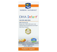Nordic Naturals, DHA Infant, с витамином D3, 2 ж. унц.(60 мл)