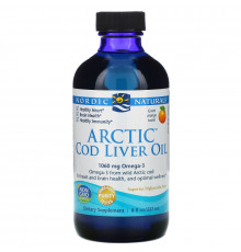 Nordic Naturals Масло печени арктической трески со вкусом апельсина 8 жидких унций (237 мл)