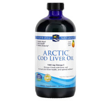 Nordic Naturals Масло печени арктической трески со вкусом апельсина 16 жидких унций (473 мл)